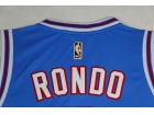 Sacramento Kings #9 Rajon Rondo Blue HWC Night Stitched Basketball Jerseys