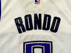 Sacramento Kings #9 Rajon Rondo White Stitched Basketball Jerseys