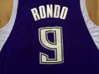 Sacramento Kings #9 Rajon Rondo Purple Stitched Basketball Jerseys