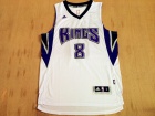 Sacramento Kings #8 Rudy Gay White Stitched Basketball Jerseys