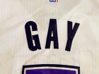 Sacramento Kings #8 Rudy Gay White Stitched Basketball Jerseys