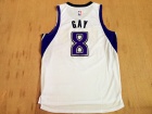 Sacramento Kings #8 Rudy Gay White Stitched Basketball Jerseys