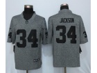 Oakland Raiders #34 Bo Jackson Gridiron Gray Nike Limited Jersey