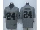 Oakland Raiders #24 Charles Woodson Gridiron Gray Nike Limited Jersey