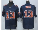 Chicago Bears #13 Kevin White Navy Blue Strobe Limited Jersey