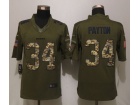 Chicago Bears #34 Walter Payton Green Salute To Service Limited Jersey