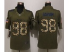 Philadelphia Eagles #98 Connor Barwin Green Salute To Service Limited Jerseys