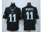 Philadelphia Eagles #11 Carson Wentz Black Limited Football Jerseys