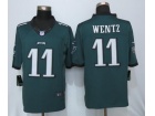 Philadelphia Eagles #11 Carson Wentz Green Limited Football Jerseys