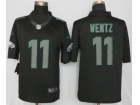 Philadelphia Eagles #11 Carson Wentz Black Impact Limited Football Jerseys