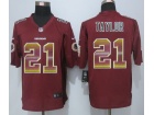 Washington Redskins #21 Sean Taylor Red Strobe Limited Football Jerseys