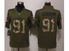 Washington Redskins #91 Ryan Kerrigan Green Salute To Service Limited Football Jerseys