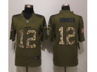 New York Jets #12 Joe Namath Green Salute To Service Limited Football Jerseys