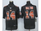 Cincinnati Bengals #14 Andy Dalton Black Strobe Limited Football Jerseys