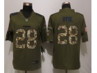 San Francisco 49ers #28 Carlos Hyde Green Salute to Service Limited Football Jerseys