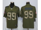 San Francisco 49ers #99 DeForest Buckner Green Salute to Service Limited Football Jerseys