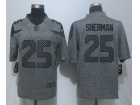 Seattle Seahawks #25 Richard Sherman Gridiron Gray Limited Football Jerseys