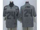 Seattle Seahawks #24 Marshawn Lynch Gridiron Gray Limited Football Jerseys