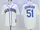 Seattle Mariners #51 Randy Johnson White Throwback Jerseys