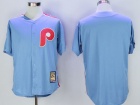 Philadelphia Phillies Blank Blue Throwback Jerseys