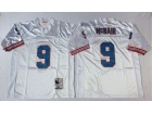 Houston Oilers #9 Steve Mcnair White Throwback Jersey