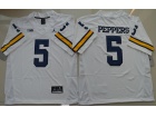 Brand Jordan Michigan Wolverines #5 Jabrill Peppers White College Football Jerseys