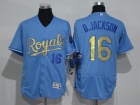 Kansas City Royals #16 Bo Jackson World Series Champions Blue Gold Program Flexbase Jersey