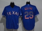 Texas Rangers #29 Adrian Beltre Blue USA Flag Fashion Baseball Jerseys