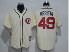 Chicago Cubs #49 Jake Arrieta Cream 1929 Turn Back Cooperstown Cool Base Jerseys