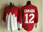 Team Canada #12 Yvan Cournoyer Red 1972 Commemorative Hockey Jerseys