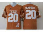 Youth Texas Longhorns #20 Earl Campbell Dark Orange College Football Jerseys