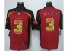 Tampa Bay Buccaneers #3 Jameis Winston Red Strobe Limited Football Jerseys