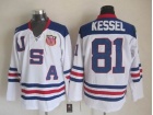 Team USA #81 Phil Kessel White 2010 Olympics Hockey Jerseys