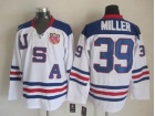 Team USA #39 Ryan Miller White 2010 Olympics Hockey Jerseys