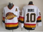 Vancouver Canucks #10 Pavel Bure White CCM Throwback Jersey