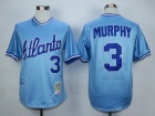 Atlanta Braves #3 Dale Murphy Baby Blue Throwback Jerseys