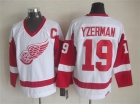 Detroit Red Wings #19 Steve Yzerman White CCM Jersey