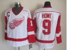 Detroit Red Wings #9 Gordie Howe White CCM Jersey