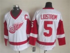 Detroit Red Wings #5 Nicklas Lidstrom White Jersey