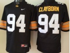 Iowa Hawkeyes #94 Adrian Clayborn Black Nike Jerseys