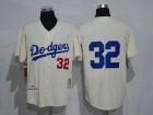 Los Angeles Dodgers #32 Sandy Koufax Cream 1955 Throwback Jerseys