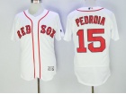 Boston Red Sox #15 Dustin Pedroia White 2016 Flexbase Jersey