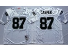 Oakland Raiders #87 Dave Casper White Throwback Football Jerseys