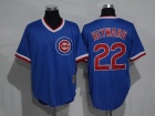 Chicago Cubs #22 Jason Heyward Blue Pullover Cooperstown Cool Base Jerseys