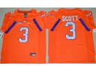 2016 Clemson Tigers #3 Artavis Scott Orange College Football Limited Jersey