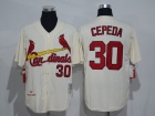 St. Louis Cardinals #30 Orlando Cepeda Cream Throwback Jerseys