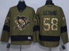 Pittsburgh Penguins #58 Kristopher Letang Green Salute To Service Hockey Jersey