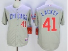 Chicago Cubs #41 John Lackey Gray 