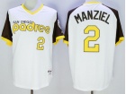 San Diego Padres #2 Johnny Manziel White 1978 Turn Back Jerseys