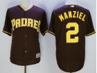 San Diego Padres #2 Johnny Manziel Brown Cool Base Jerseys